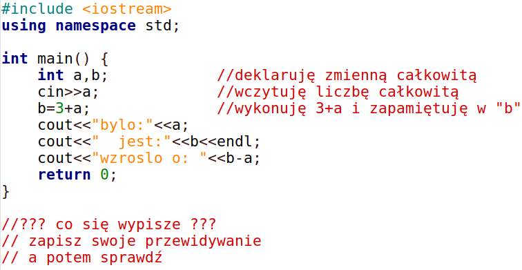 kod przykładu